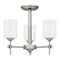 Quoizel Aria 3-Light Antique Polished Nickel Semi-Flush Mount ARI1717AP - alternate 2